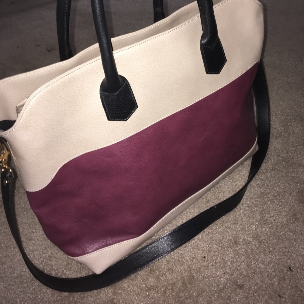 GIANNI NOTARO GENUINE LEATHER SATCHEL/TOTE