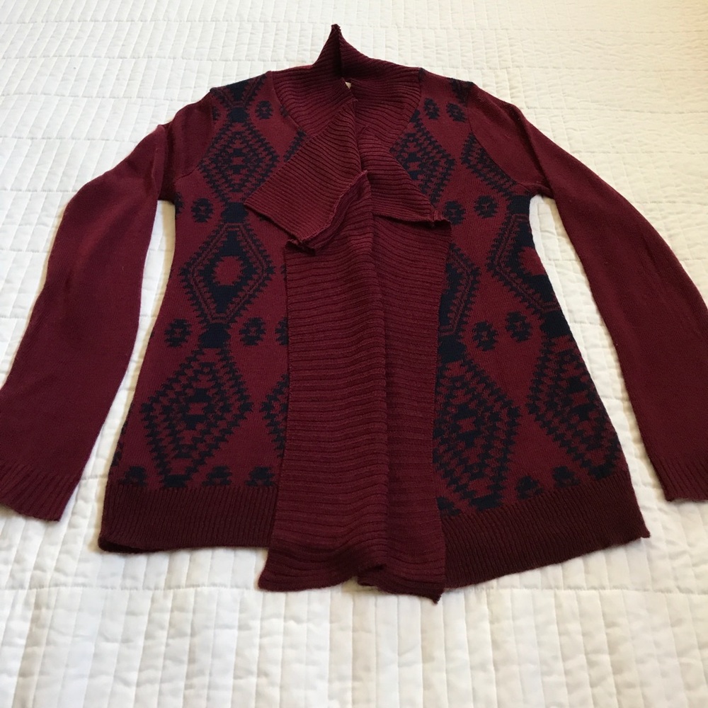 Tribal print cardigan