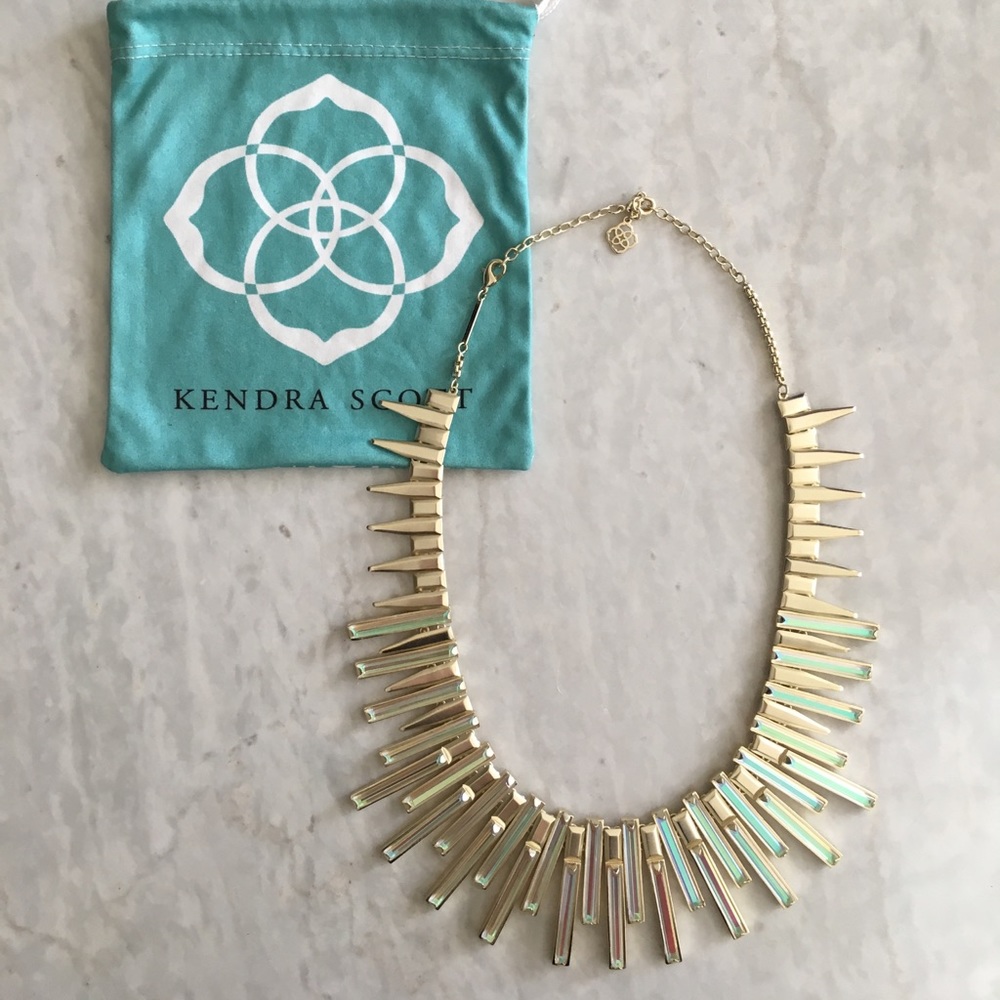 Kendra Scott Kaplan Necklace - gold iridescent