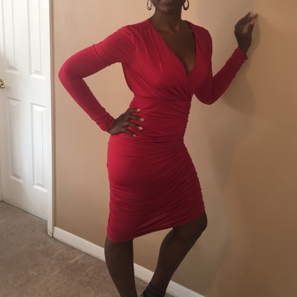 Red dress. Size S