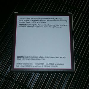 Pur Minerals Makeup - CCOSALE - NIB PUR Mineral Glow Bronzing Powder Pur Minerals Makeup - CCOSALE - NIB PUR Mineral Glow Bronzing Powder