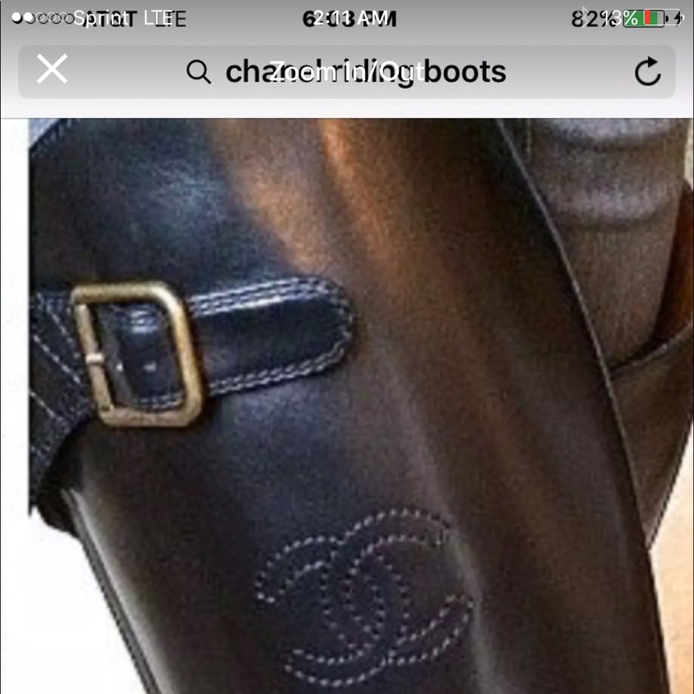 Chanel quilted boots authentic 6.5