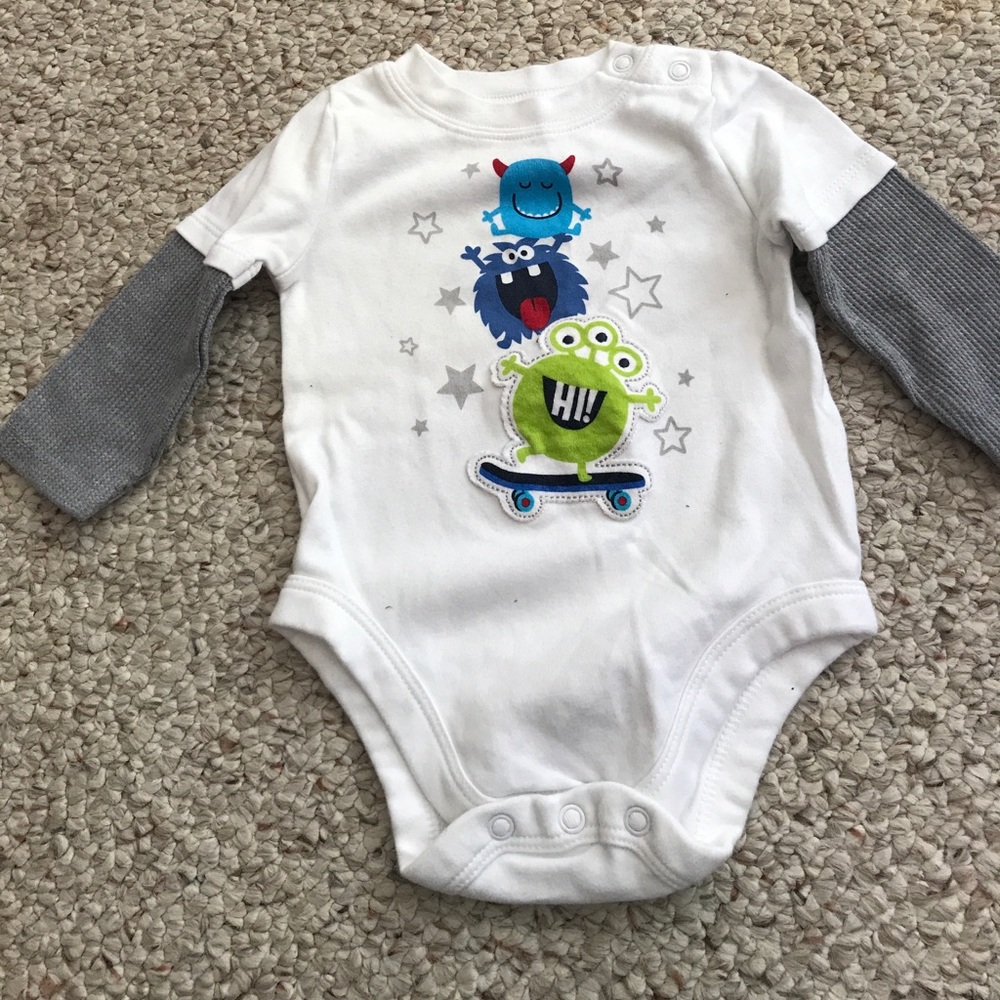 ❤️BUY 5 for $11 Boys: Long Sleeve Onesie