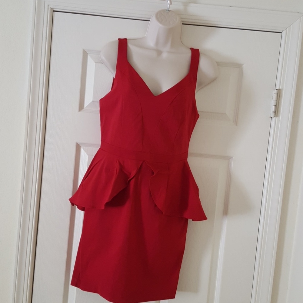 Charlotte Russe cranberry color dress