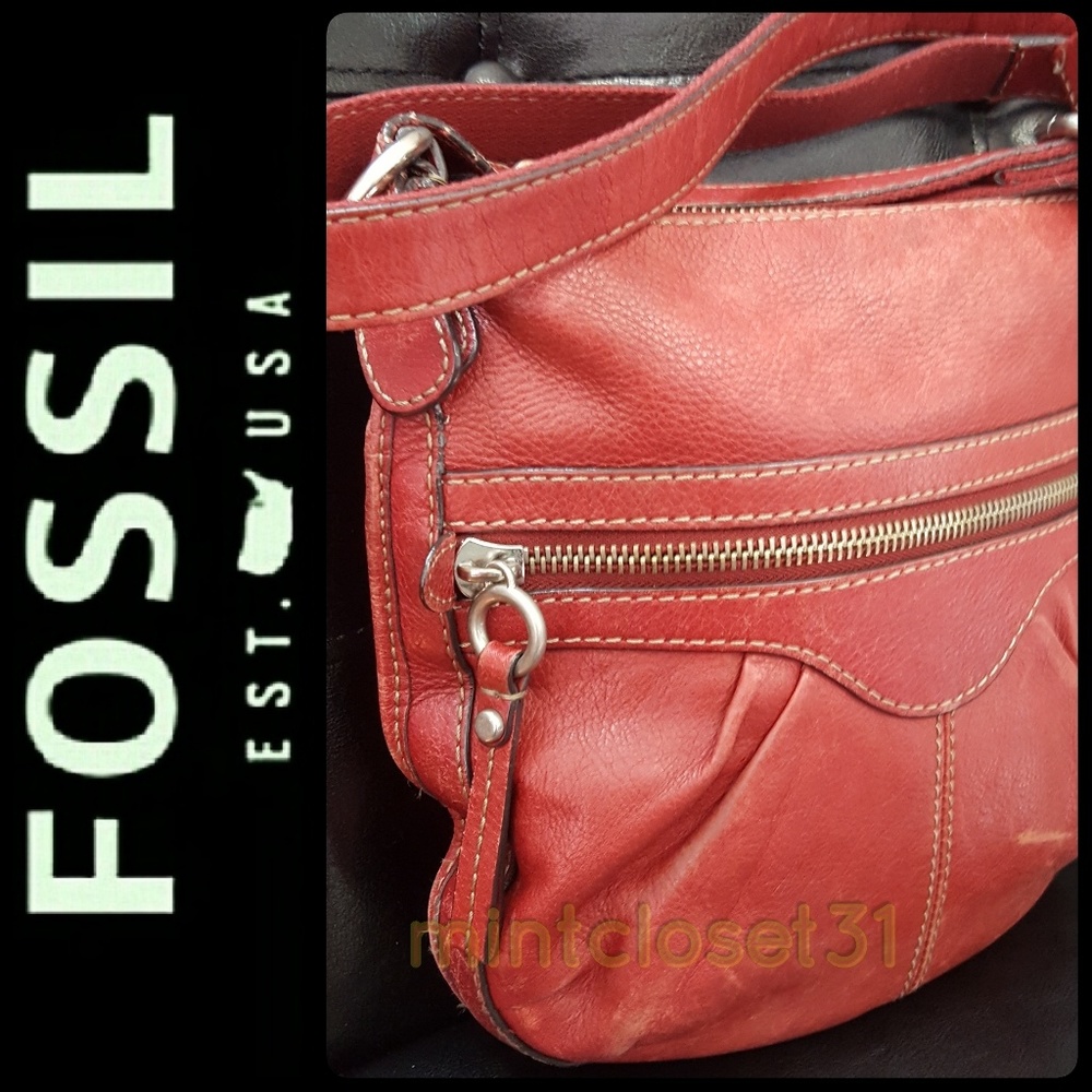 Fossil Leather Crossbody Bag - Picture 8 of 10