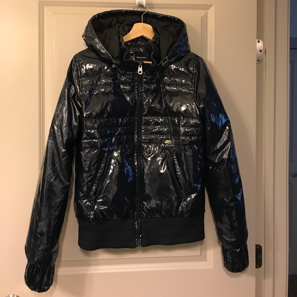 Patent leather coat + hat