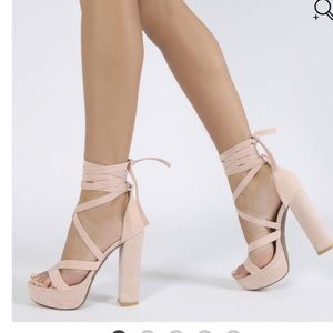 Pink public Desire Heels