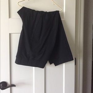 Black ponte knit dress pants