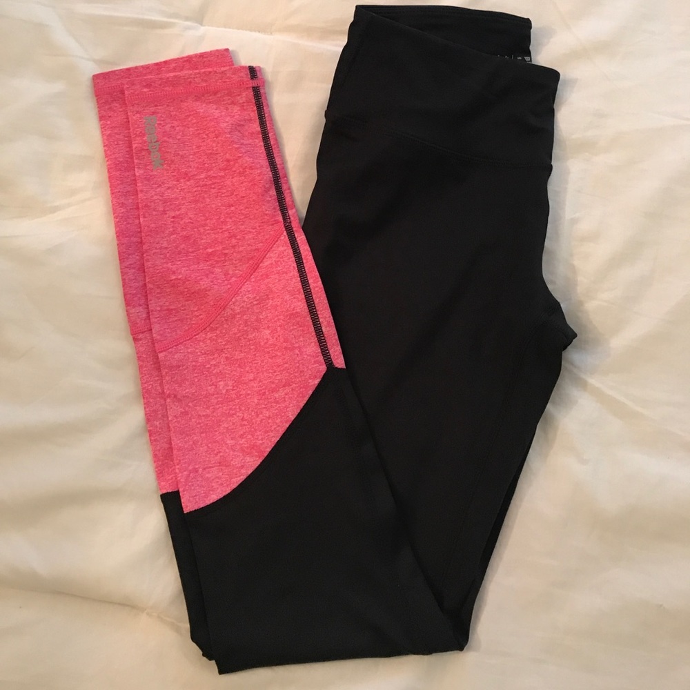 Pink & Black Reebok Tights