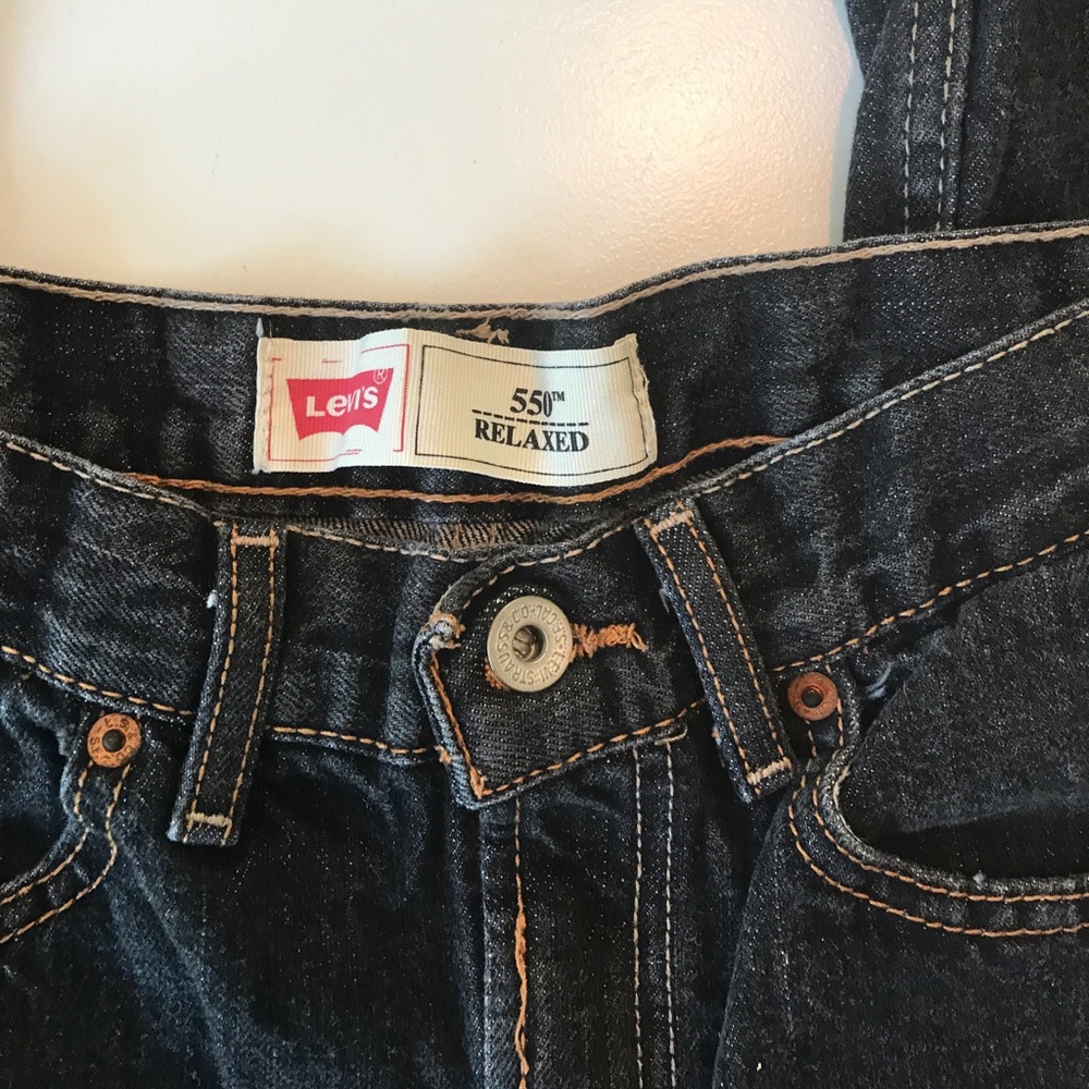Levi's black 550 relaxed 30x30 or 20 reg