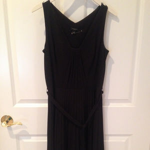 Ann Taylor Black Pleated Dress