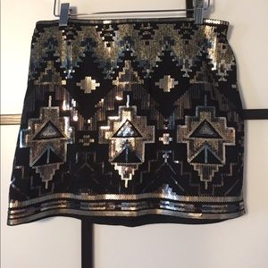 Express Sequin Skirt