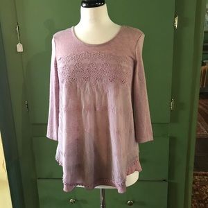 Lavender shirt, size large