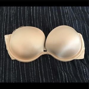 Maidenform strapless nude push-up bra