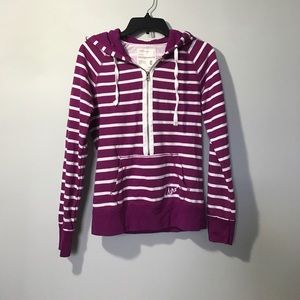 Purple striped sweater