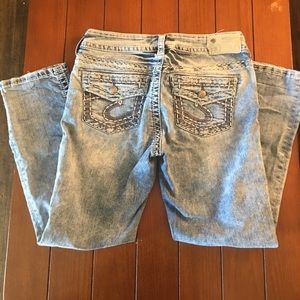 Silver Suki capris sz 28