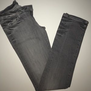 7 for all Mankind Gray Straight Leg Jeans