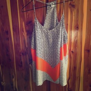 Black and white tank top