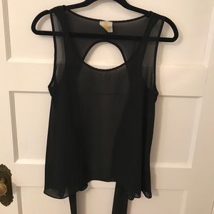 Black sheer top