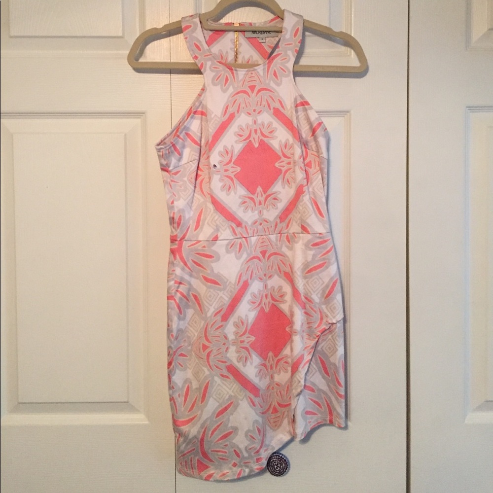 Maurie&eve white and pink patterned dress