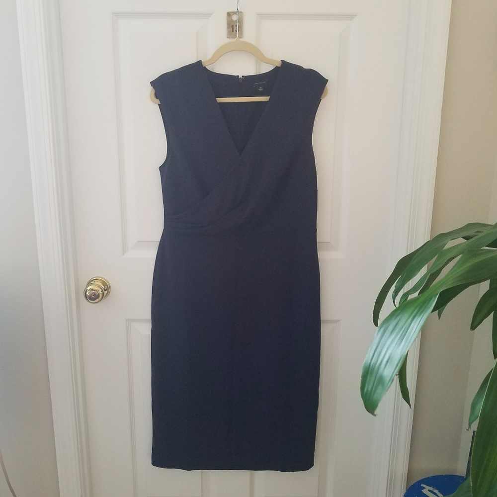 Business professional Navy Midi Dress