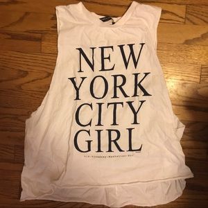BRANDY MELVILLE New York City Girl Muscle Tee