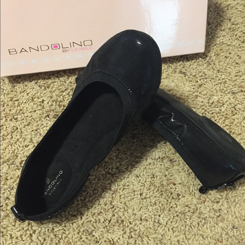 Bandolino black ballet flats size 8
