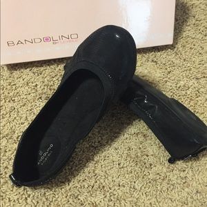 Bandolino black ballet flats size 8