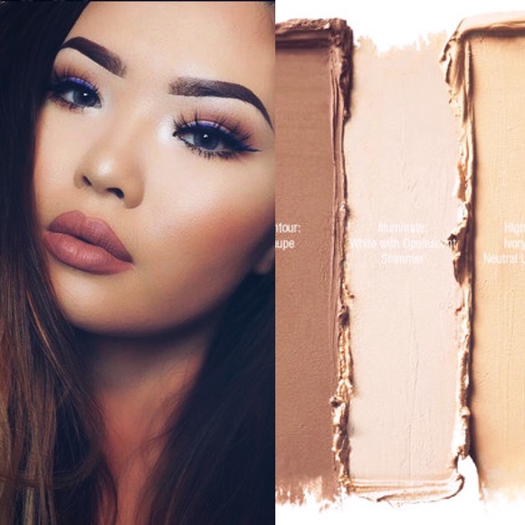 cream highlight and contour palette