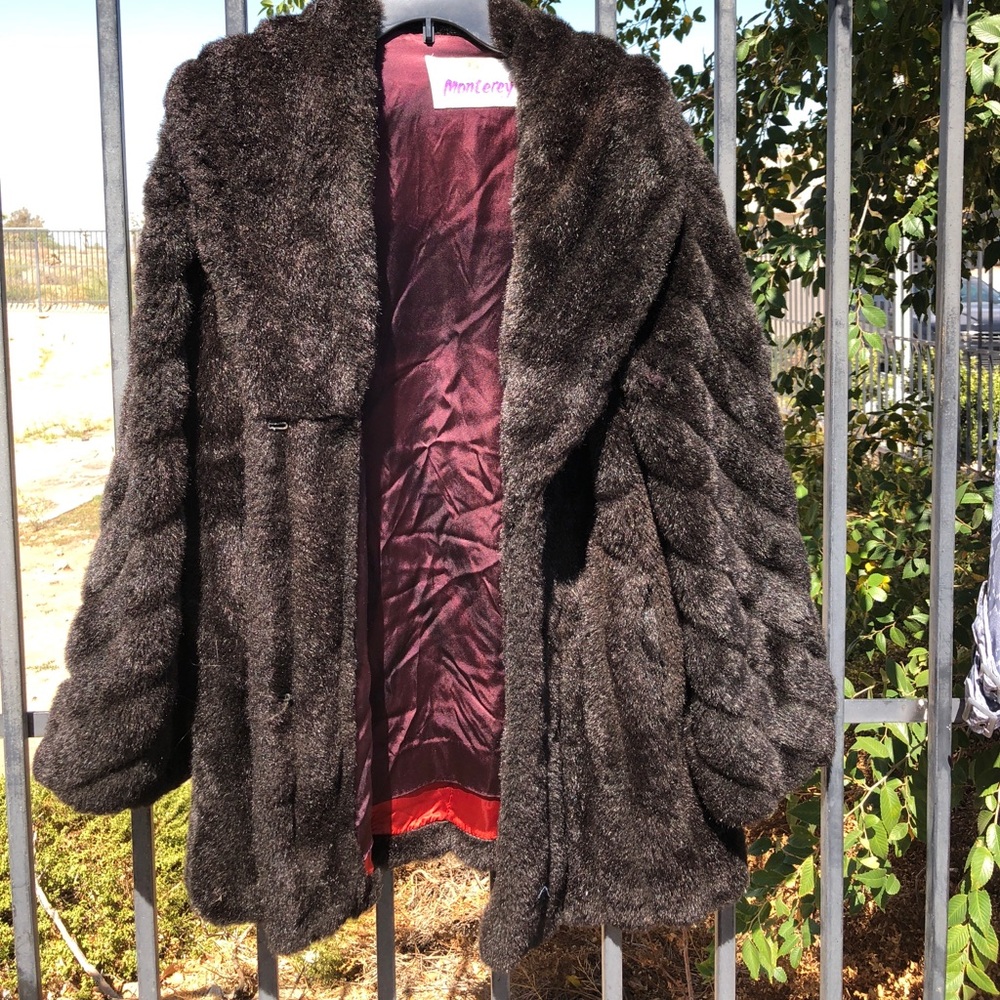 Faux fur coat