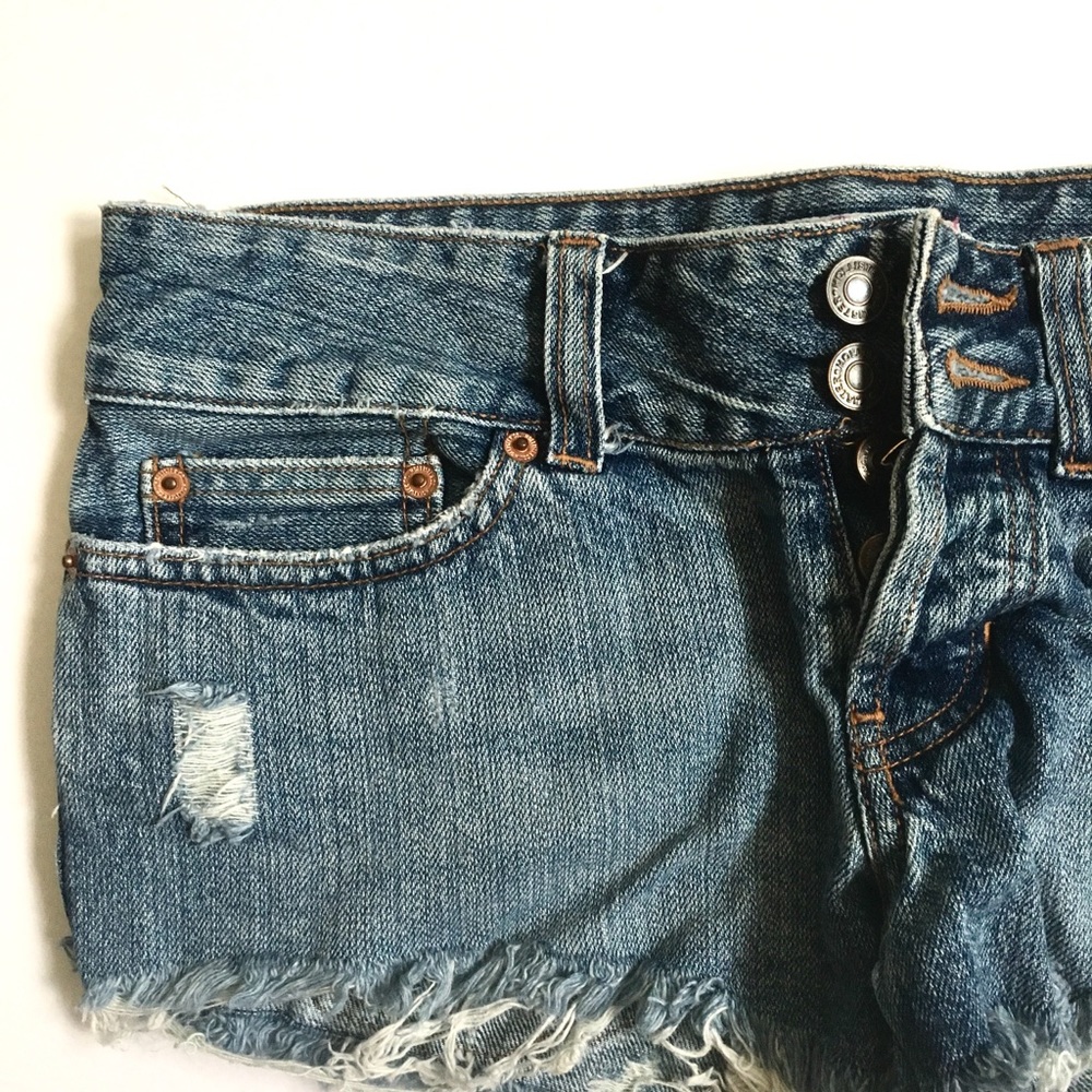 Hollister Denim Shorts; 8” Length