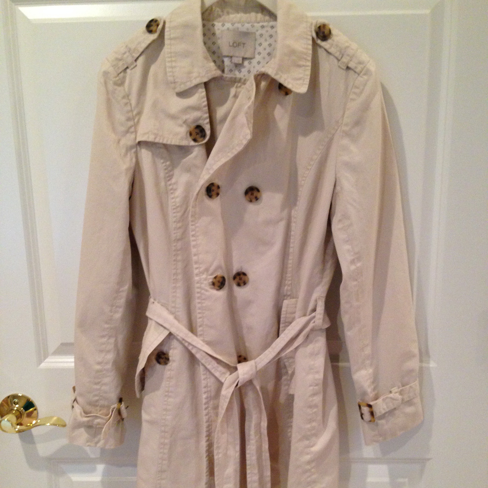 Loft Beige Trench Coat