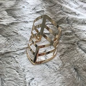 Gold Geometric Wrist Cuff