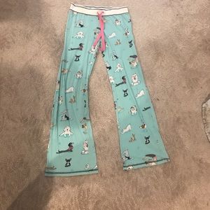 Blue pajama pants
