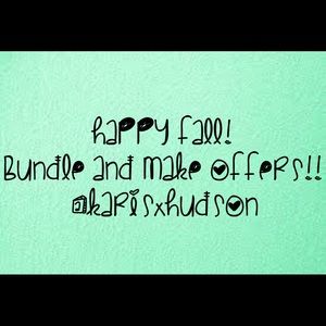Happy Fall! Bundle & offer on your favorite items!