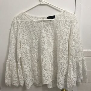 White lace top