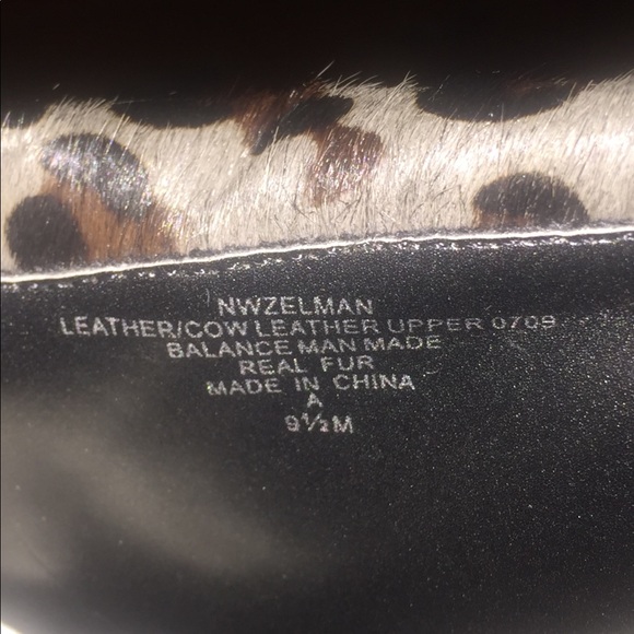 Black calf skin leather shoe booties  w/ heel new in box - Picture 6 of 7