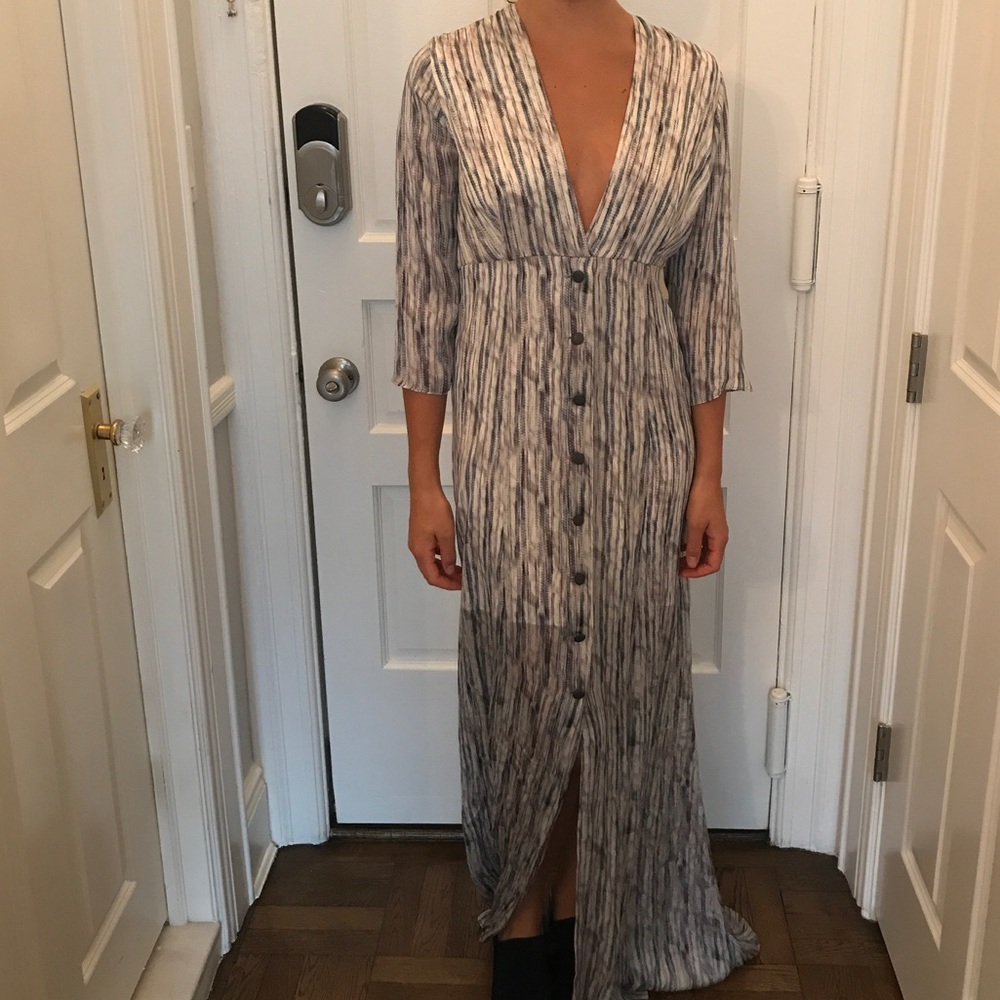 Theyskens' Theory silk maxi dress