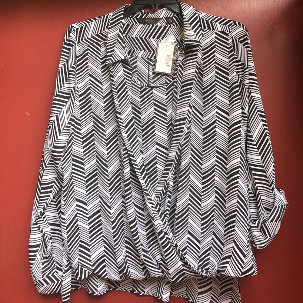 NWT - Investments II Blouson Blouse 2X