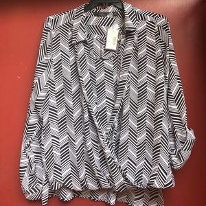 NWT - Investments II Blouson Blouse 2X