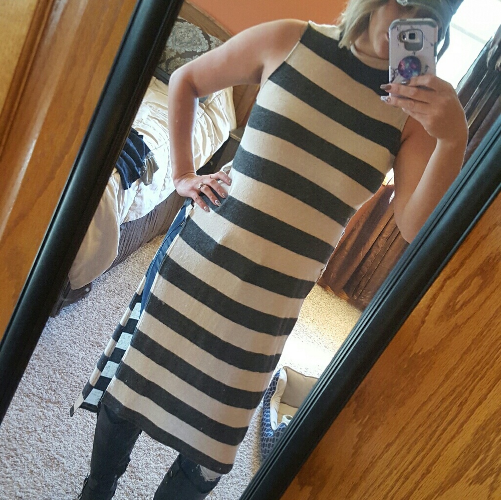 Striped Hi-Lo Tunic
