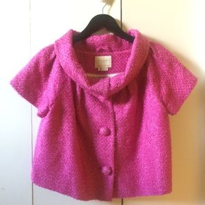 Kate Spade: Pink Tweed Bolero Jacket!