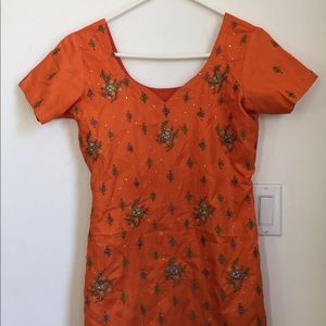 Orange Indian kurta pajama
