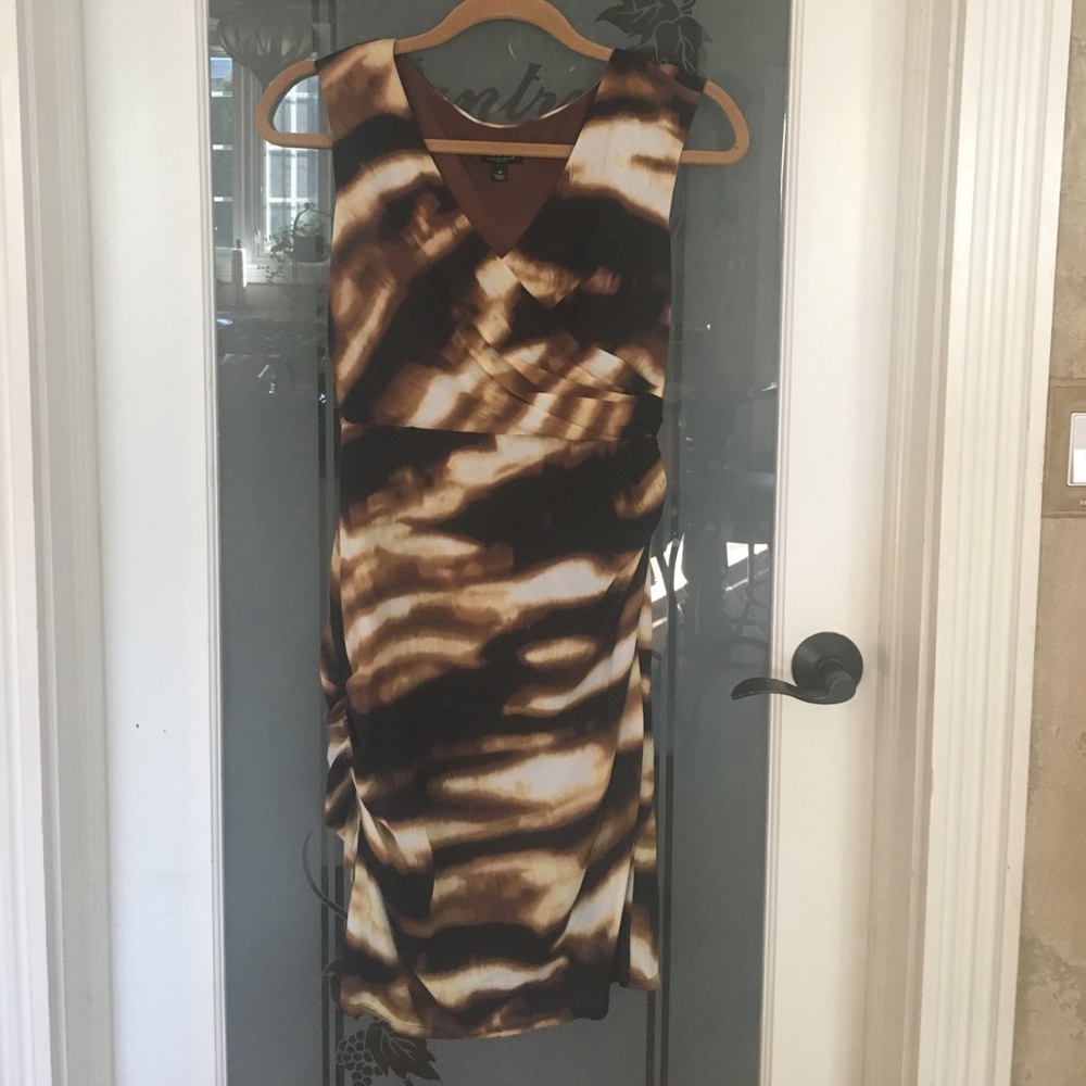 Ann Taylor 0 XS ladies Tiger print cocktail dress