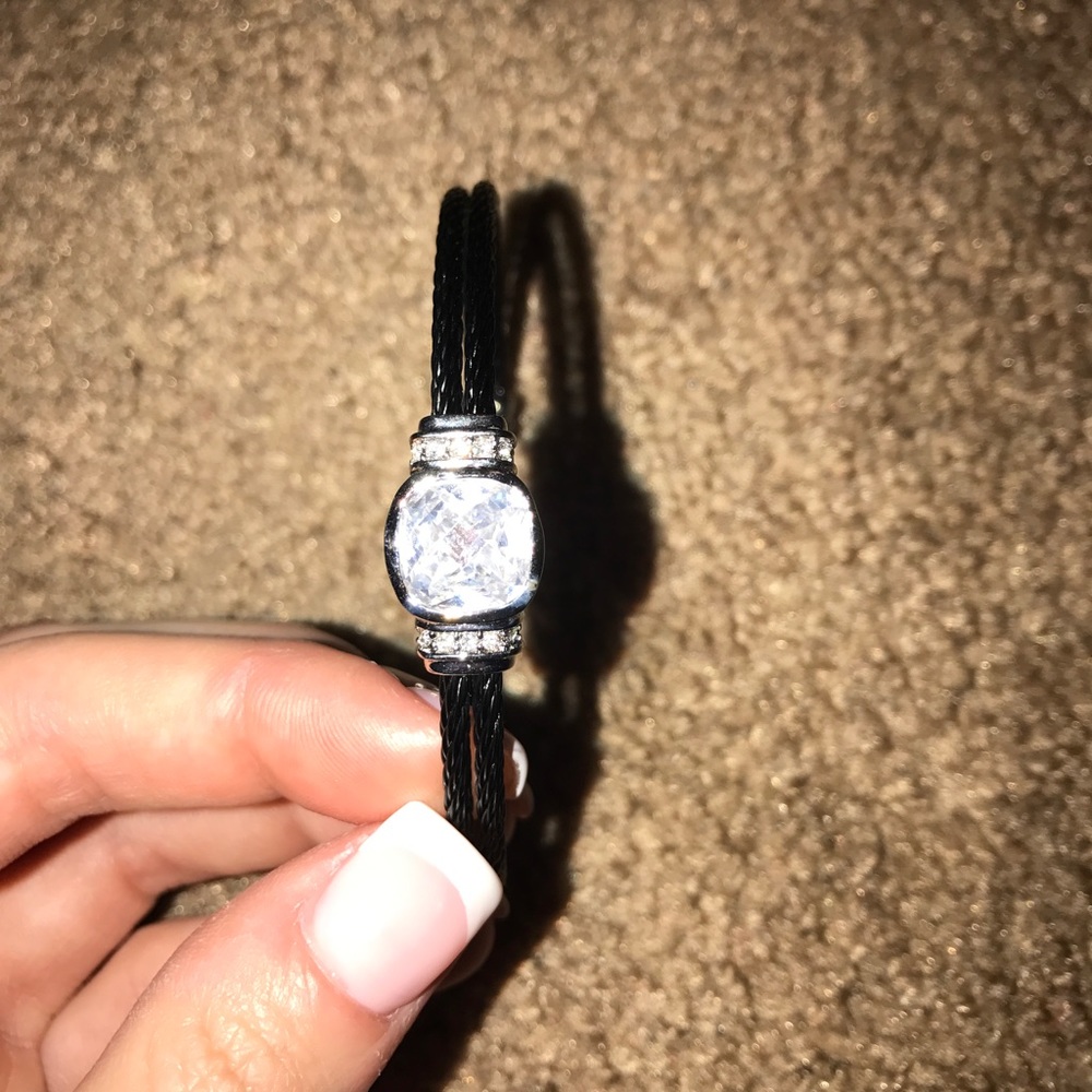 Black rhinestone bracelet