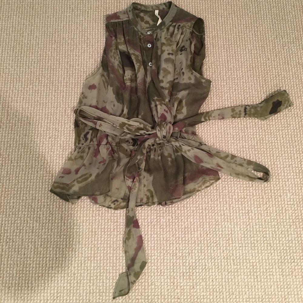Chelsea Flower chiffon top with wrap