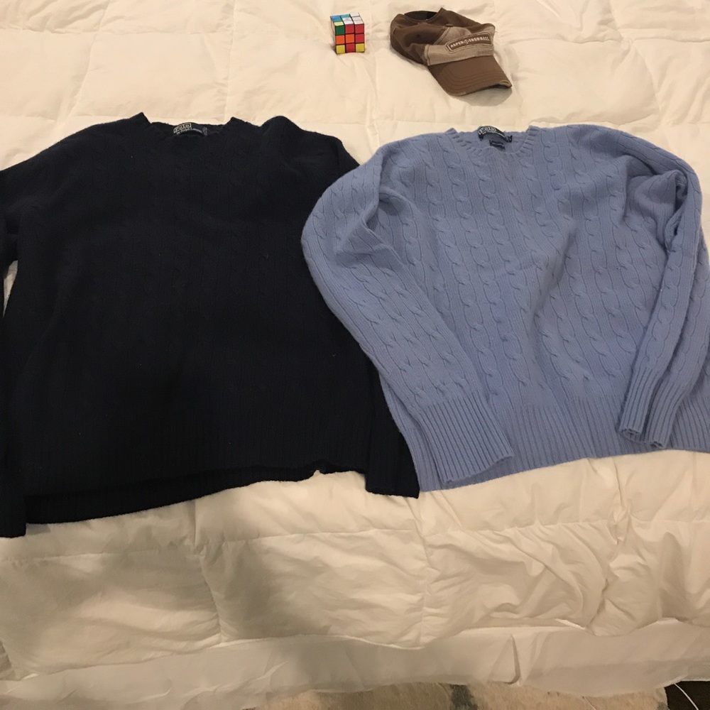 2 gorgeous cashmere men's sweaters