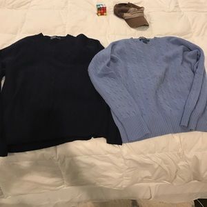 2 gorgeous cashmere men's sweaters
