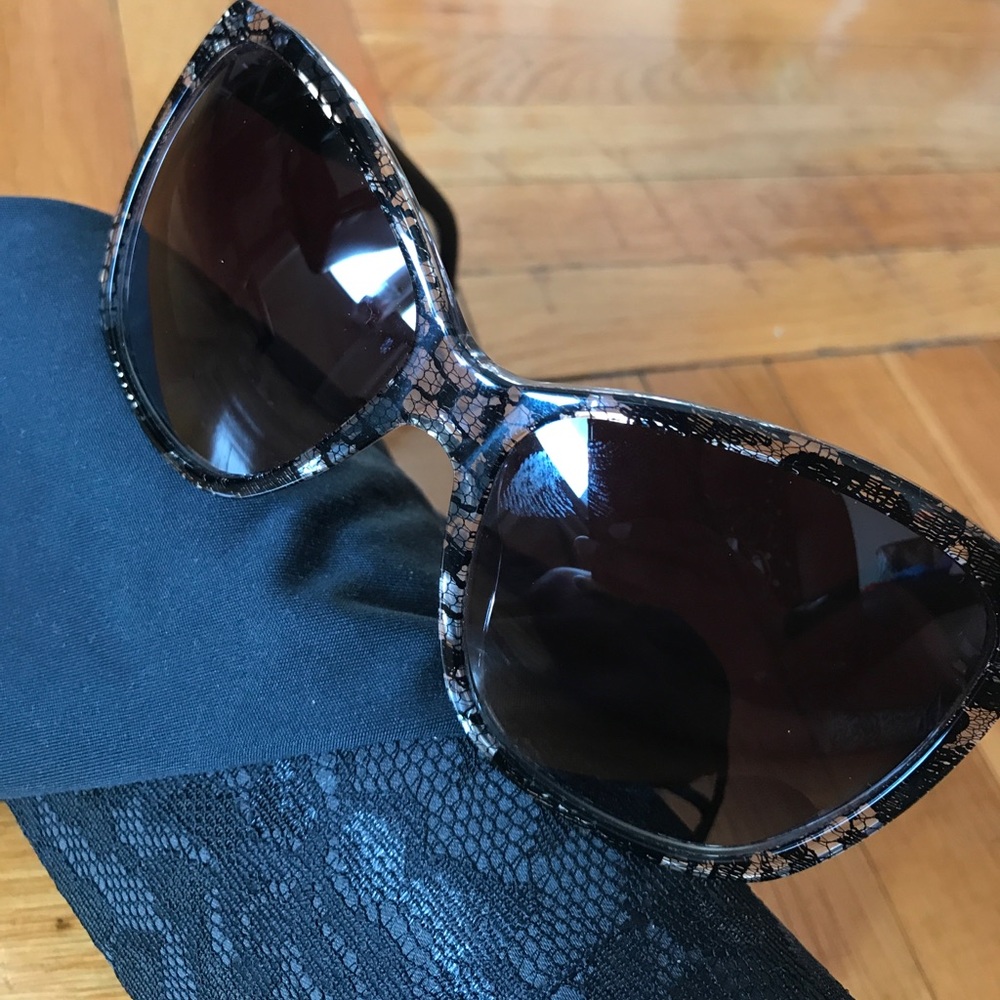 Authentic Dolce & Gabbana Lace Cateye Sunglasses
