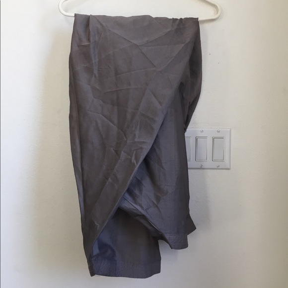 Gray silk-type Indian kurta pajama - Picture 4 of 4